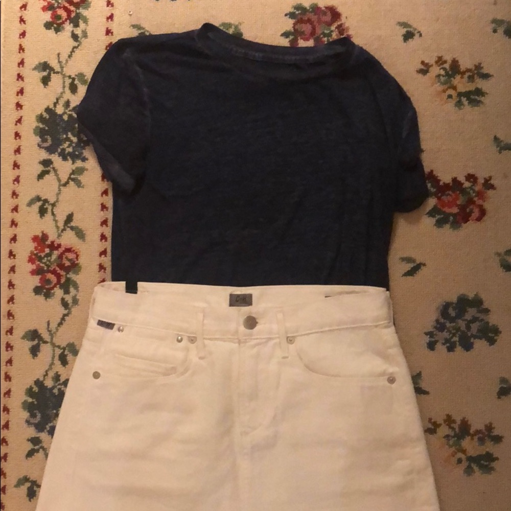 C of H White Daria Mini Skirt SZ 24